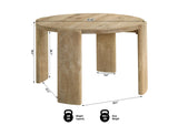 Bristol 5-Piece Round Dining Set, 47" Table - side view