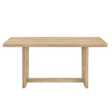 Cadewood 67" Mid-Century Modern Rectangle Dining Table - detail view