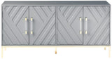 Tamari High Gloss Sideboard in Navy Blue