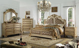 Miranda Gold Wood Nightstand — product view 5