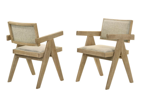 Malibu Transitional Dining Chairs with Upholstered Cushion Seat and Back