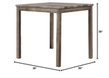 Cooper 36" Square Modern Counter Height Dining Table - detail view
