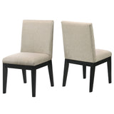 Terra Upholstered Cushion Fabric Mid-Century Modern Dining Chairs