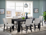 Taylor Black 7-Piece Dining Set — collection view; check selected pieces