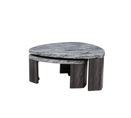 Tvoro 2-Piece Swivel Nesting Coffee Table Set
