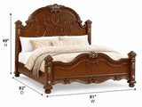 Isabella Cherry Brown Bed Frame — Queen & King — product view 2