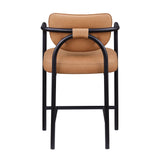 Recency Mid-Century Modern Counter Height Stool in Cognac - detail view