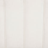 Ctera Queen Velvet Bed Frame with 30" Shell-Shaped Headboard, Low Profile in Cream - close-up
