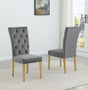 Lexington Modern Velvet Upholstered Dining Side Chairs - front view