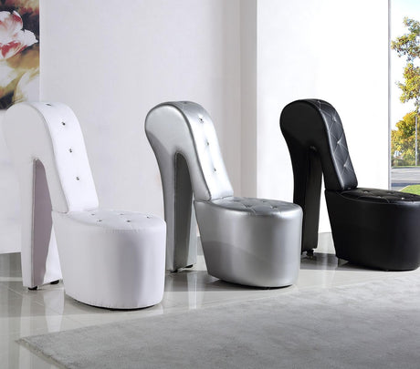 Tristam 40" Modern Glam High Heel Lounge Chair - detail view