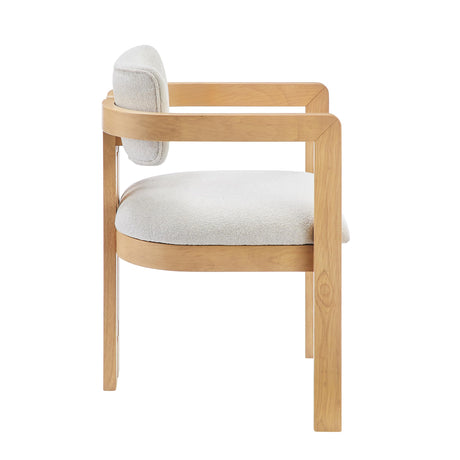 Tappelle Mid-Century Modern Dining Arm Chair - angle view