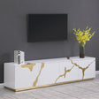 Taylor 87" High Gloss Lacquer TV Stand - front view