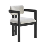 Tappelle Mid-Century Modern Dining Arm Chair