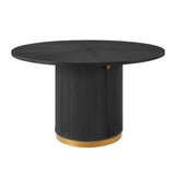 Tapelle 51" Round Storage Dining Table