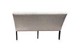 Newport Transitional Dining Banquette/Settee in Beige - detail view