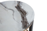 Tvano 37" Round Coffee Table with Stool, 2-Piece - back view
