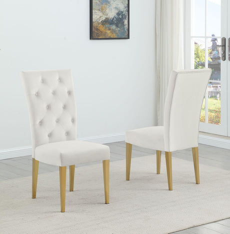 Lexington 7-Piece Rectangle Dining Set with 6 Velvet Upholstered Chairs, Modern Contemporary… - room setting