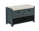 Delport 32" Transitional Modern Wooden Storage Bench