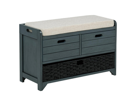 Delport 32" Transitional Modern Wooden Storage Bench