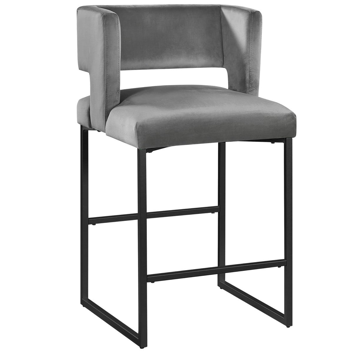 Leonard 36" Velvet Counter Height Stool - detail view