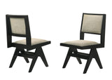 Manhattan Transitional Dining Chairs with Upholstered Backrest and Seat