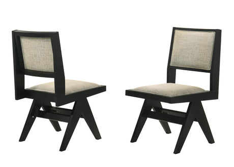 Manhattan Transitional Dining Chairs with Upholstered Backrest and Seat