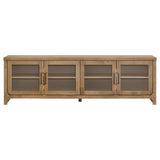 Brenham 79" TV Stand with Glass Doors - Washed Oak Media Console, Fits TVs up to 85" – view 4