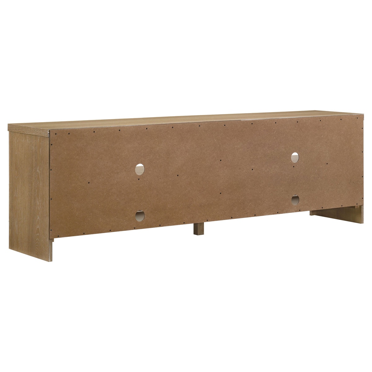 Brenham 79" TV Stand with Glass Doors - Washed Oak Media Console, Fits TVs up to 85" – view 6