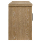 Brenham 79" TV Stand with Glass Doors - Washed Oak Media Console, Fits TVs up to 85" – view 8