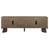 Trotter 71" TV Stand - 4-Door Media Console with Framed Panels & Interior Shelving in Brown – view 9