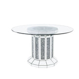 Noralie Round Glass Dining Table