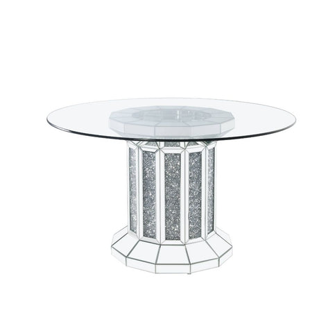 Noralie Round Glass Dining Table