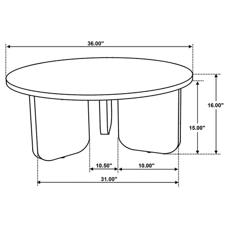 Dale Round Solid Mango Wood Coffee & End Tables - Mid-Century Angled Slab Legs in Brown – view 8