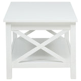 Skyview 44" Lift Top Coffee Table & End Table - X-Frame Farmhouse Design in White – view 11