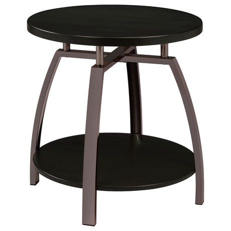 Dacre Round Two-Tier Coffee & End Table Sets - End Table
