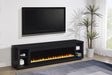 Deiter 79" Electric Fireplace TV Stand - 15 Flame Colors with Remote, Black, Fits TVs up to 85" – view 1