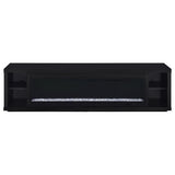 Deiter 79" Electric Fireplace TV Stand - 15 Flame Colors with Remote, Black, Fits TVs up to 85" – view 3