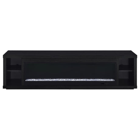 Deiter 79" Electric Fireplace TV Stand - 15 Flame Colors with Remote, Black, Fits TVs up to 85" – view 3