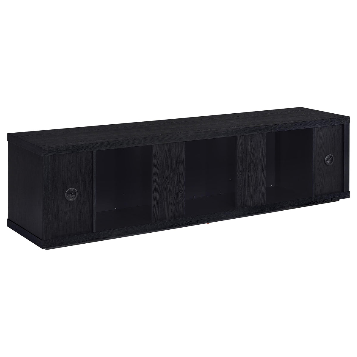 Deiter 79" Electric Fireplace TV Stand - 15 Flame Colors with Remote, Black, Fits TVs up to 85" – view 6
