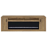Eddy 79" Fireplace TV Stand - Flame Visualizer Media Console for TVs up to 85" in Mango – view 4