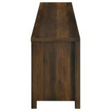Enfield 71" Fireplace TV Stand - Barn Door Media Console with Ember Display for TVs up to 80" in Dark Pine – view 6