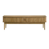 Croyden 71" Mid-Century TV Stand with Reeded Sliding Doors - Weathered Natural, Fits TVs up to 75" – view 3