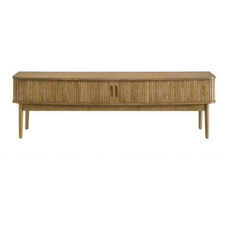 Croyden 71" Mid-Century TV Stand with Reeded Sliding Doors - Weathered Natural, Fits TVs up to 75" – view 3