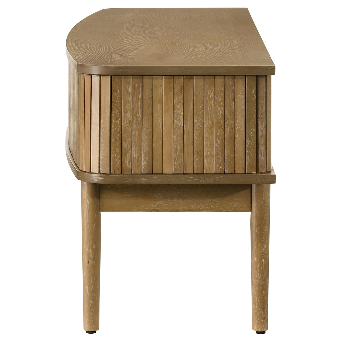 Croyden 71" Mid-Century TV Stand with Reeded Sliding Doors - Weathered Natural, Fits TVs up to 75" – view 6