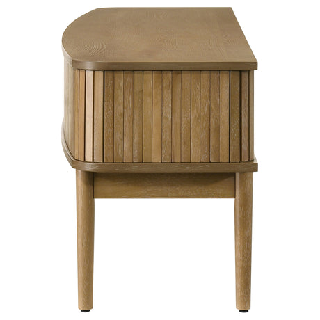 Croyden 71" Mid-Century TV Stand with Reeded Sliding Doors - Weathered Natural, Fits TVs up to 75" – view 6
