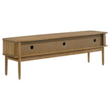 Croyden 71" Mid-Century TV Stand with Reeded Sliding Doors - Weathered Natural, Fits TVs up to 75" – view 7