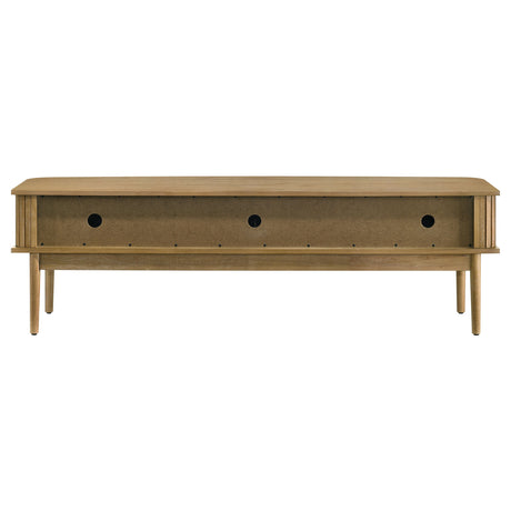 Croyden 71" Mid-Century TV Stand with Reeded Sliding Doors - Weathered Natural, Fits TVs up to 75" – view 8