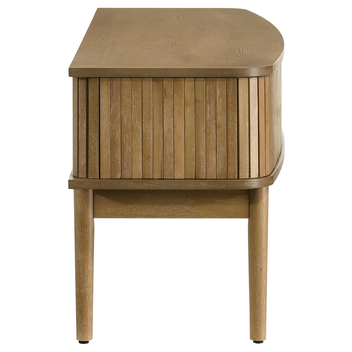 Croyden 71" Mid-Century TV Stand with Reeded Sliding Doors - Weathered Natural, Fits TVs up to 75" – view 10