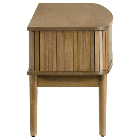 Croyden 71" Mid-Century TV Stand with Reeded Sliding Doors - Weathered Natural, Fits TVs up to 75" – view 10