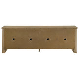 Adina 70" TV Stand with Reeded Sides & 4 Doors - Distressed Light Brown Ash Veneer, Arrives Assembled – view 8